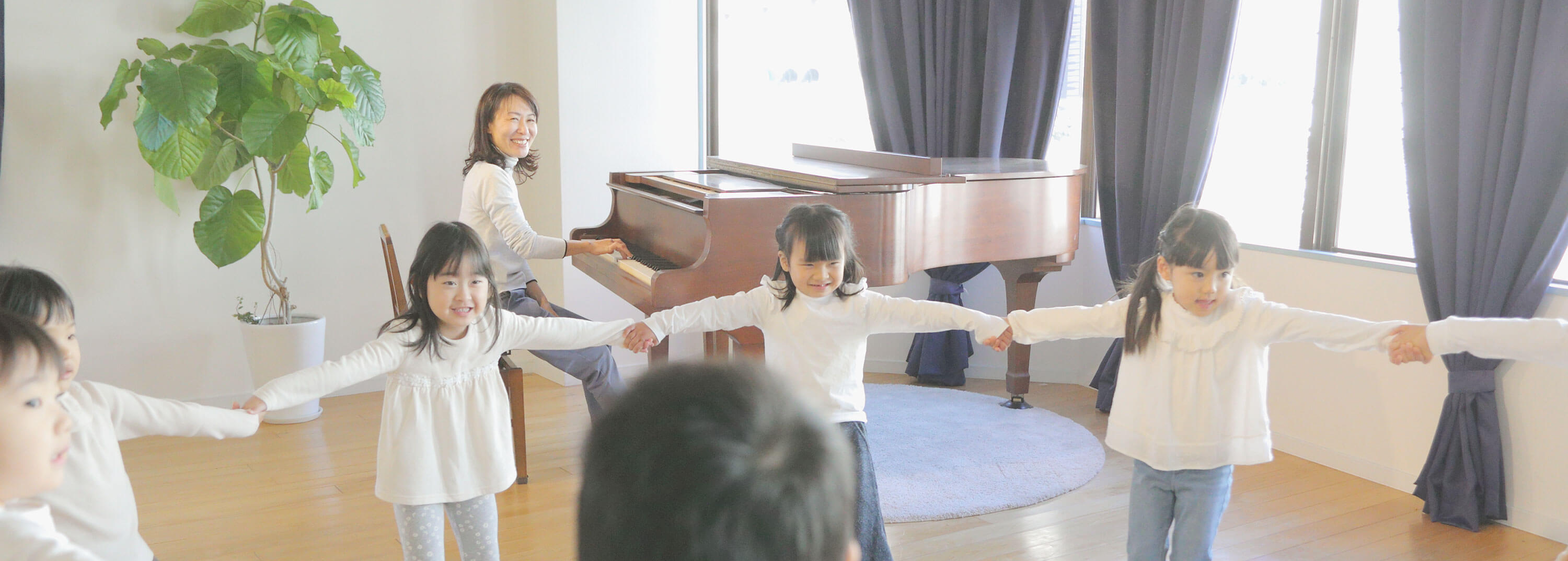 大阪市 淀川区 東三国 ピアノ・リトミック音楽教室 clair（クレール）：3歳～5歳のと子供の様子